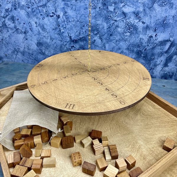 Настольная игра из дерева Балансир с открывающимися крышками M