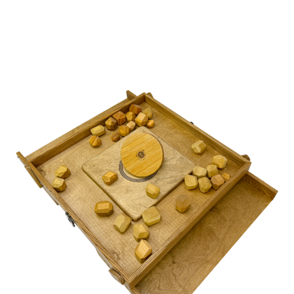 Настольная игра из дерева «Балансирующая Полусфера» с камнями M 