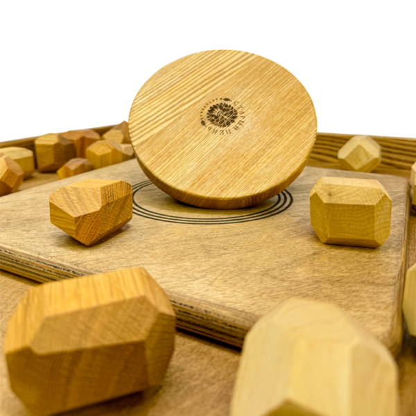 Настольная игра из дерева «Балансирующая Полусфера» с камнями M 