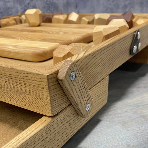  Настольная игра из дерева Балансирующая Полусфера с камнями M