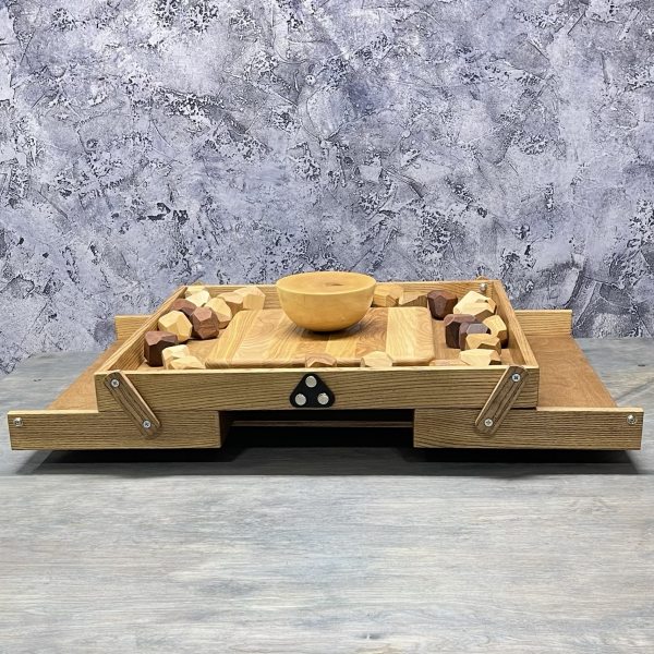  Настольная игра из дерева Балансирующая Полусфера с камнями M