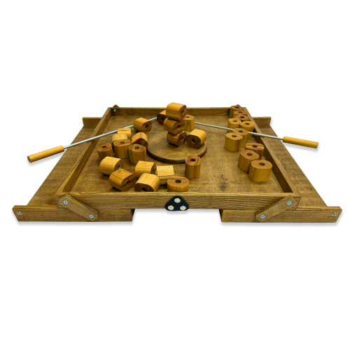 Настольная игра из дерева «Башня из колец Форт Боярд» M