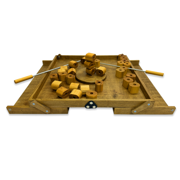 Настольная игра из дерева «Башня из колец Форт Боярд» M