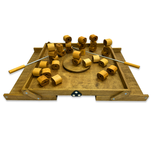 Настольная игра из дерева «Башня из колец Форт Боярд» M