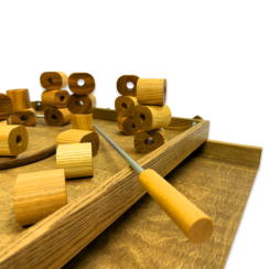 Настольная игра из дерева «Башня из колец Форт Боярд» M