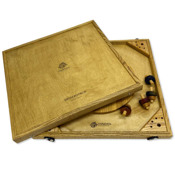 Деревянная  игра «Битва Волчков»  М