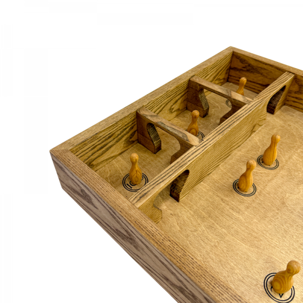 Настольная игра из дерева Боулинг с волчком L