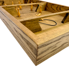 Настольная игра из дерева «Боулинг с волчком» L