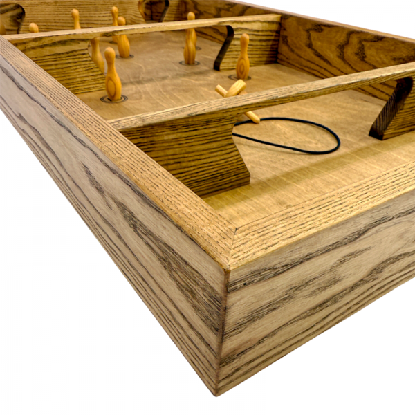 Настольная игра из дерева Боулинг с волчком L