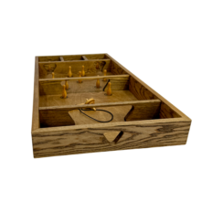 Настольная игра из дерева «Боулинг с волчком» L