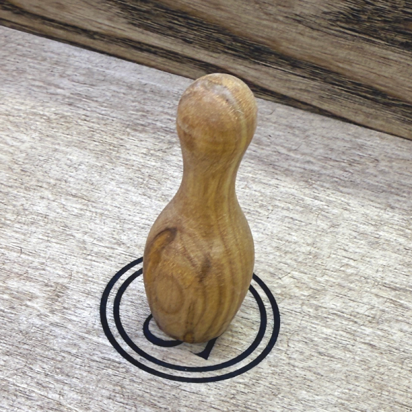 Настольная игра из дерева Боулинг с волчком L