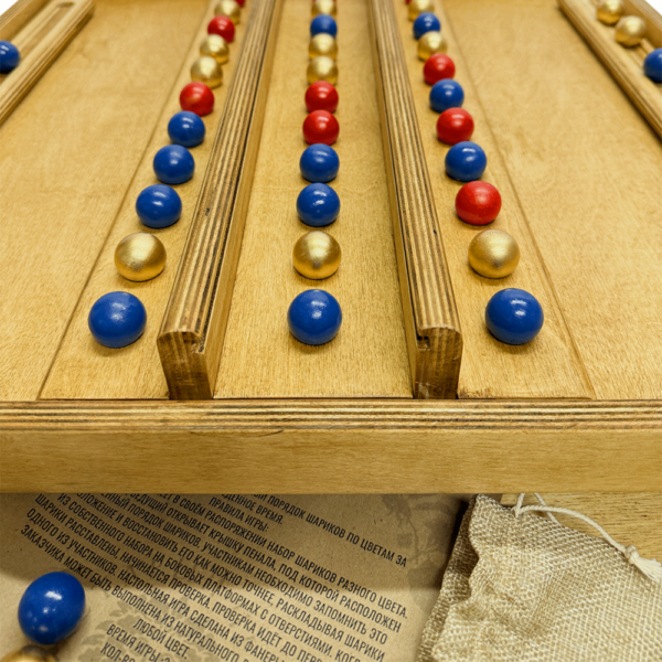 Настольная игра из дерева «Цветные шарики Форт Боярд» M фанера