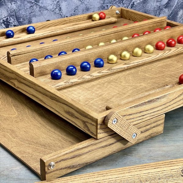 Настольная игра из дерева Цветные шарики M