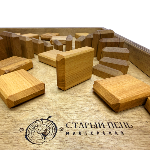 Настольная игра из дерева «Домино Форт Боярд» Лайт 