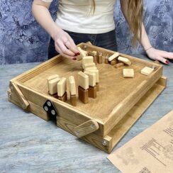 Настольная игра из дерева Домино Форт Боярд S