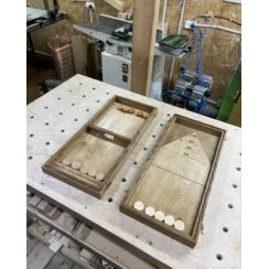 Настольная игра из дерева Вышибалы и Бермудский треугольник M 2 в 1