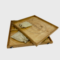 Настольная игра из дерева Эластик и Стрельба по мишени на 4-х игроков L 2 в 1