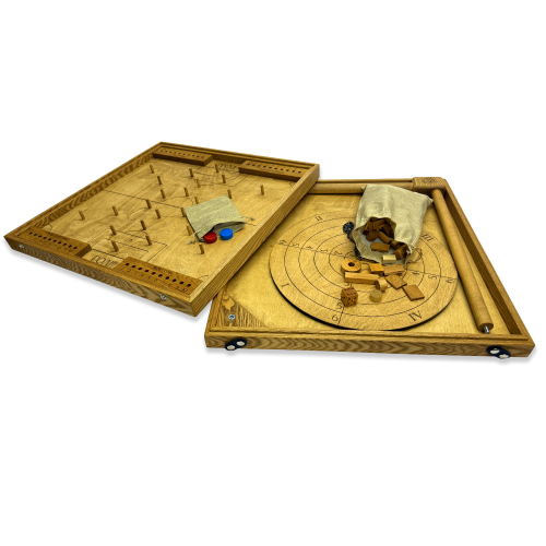 Настольная игра из дерева «Балансир и Футбол» 2 в 1 М