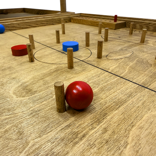 Настольная игра из дерева «Балансир и Футбол» 2 в 1 М