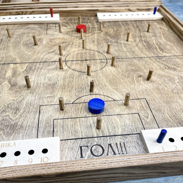 Настольная игра из дерева Балансир и Футбол 2 в 1