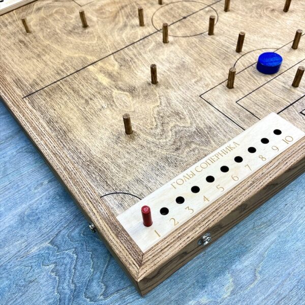 Настольная игра из дерева Балансир и Футбол 2 в 1