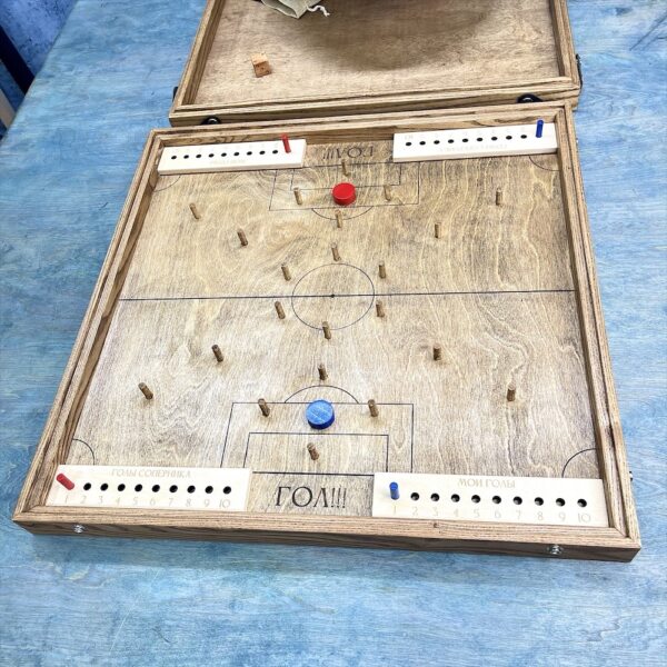 Настольная игра из дерева Балансир и Футбол 2 в 1