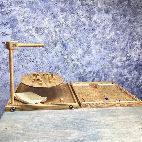 Настольная игра из дерева Балансир и Футбол 2 в 1
