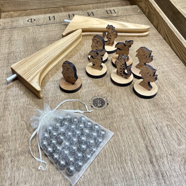 Настольная игра из дерева Гонки XL