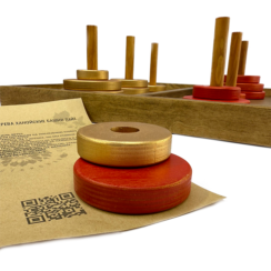 Деревянная игра Ханойские башни Лайт