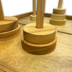 Настольная игра из дерева «Ханойские башни» S