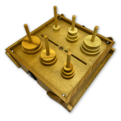 Настольная игра из дерева «Ханойские башни» S