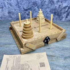 Настольная игра из дерева Ханойские башни S