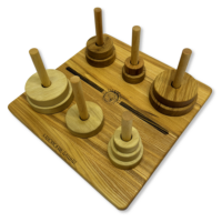 Настольная игра из дерева «Ханойские башни» XS