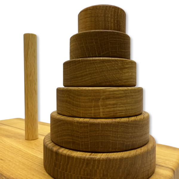 Настольная игра из дерева «Ханойские башни» XS