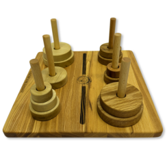 Настольная игра из дерева «Ханойские башни» XS