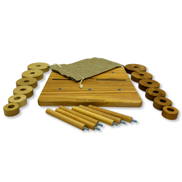 Настольная игра из дерева «Ханойские башни» XS