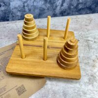 Настольная игра из дерева Ханойские башни XS