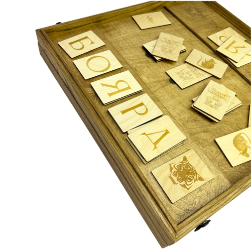 Настольная игра из дерева «Карты Форт Боярд» M