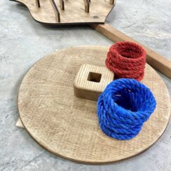 Напольная игра из дерева Кольцеброс XL