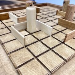 Настольная игра из дерева Балансир и Коридор 2 в 1
