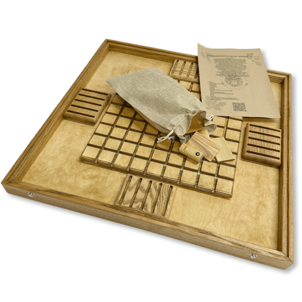 Настольная игра из дерева «Балансир и Коридор» 2 в 1