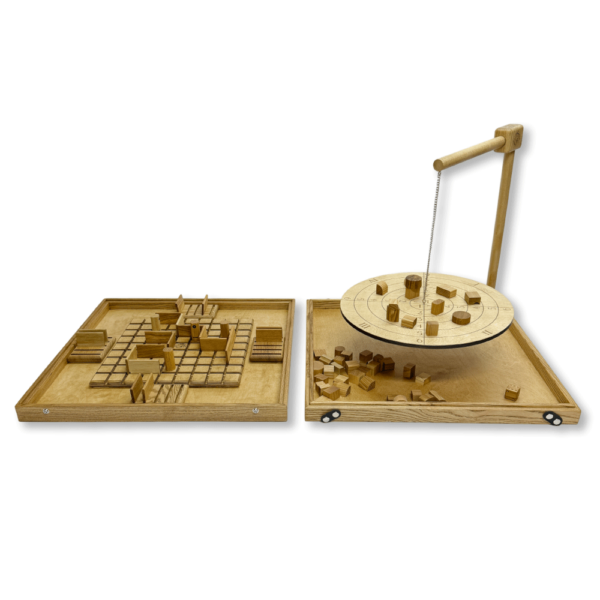 Настольная игра из дерева «Балансир и Коридор» 2 в 1