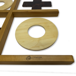 Напольная игра из дерева «Крестики-нолики» XL