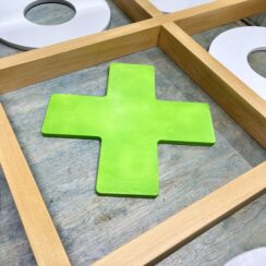 Настольная игра из дерева Крестики-нолики XL