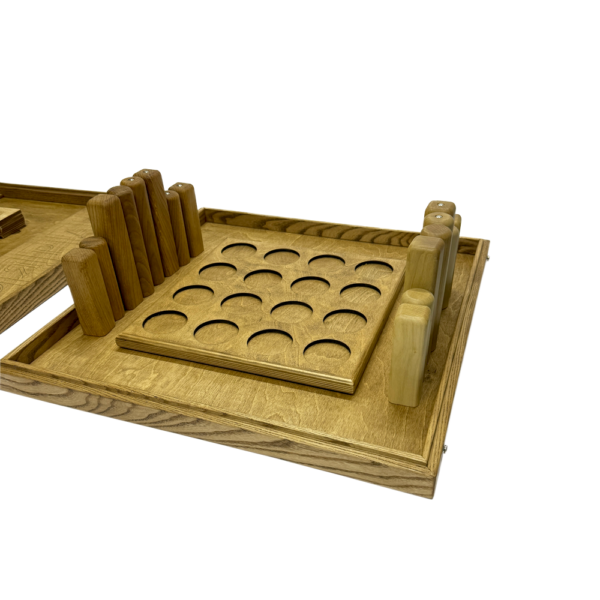 Настольная игра из дерева Кварто и Карты Форт Боярд M 2 в 1