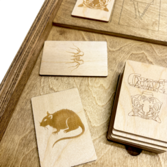 Настольная игра из дерева «Кварто и Карты Форт Боярд» M 2 в 1