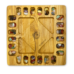 Настольная игра из дерева «Манкала (Калах)» до 4 игроков XS