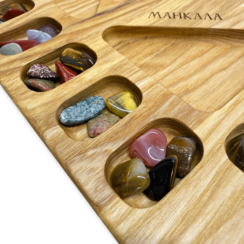 Настольная игра из дерева «Манкала (Калах)» до 4 игроков XS