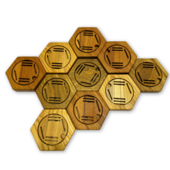 Медальницы из дерева (комплект из 7 шт.)