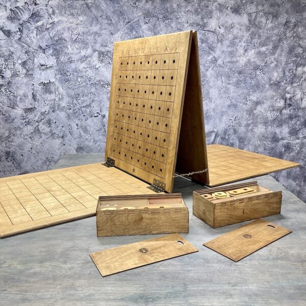 Настольная игра из дерева Морской бой XL